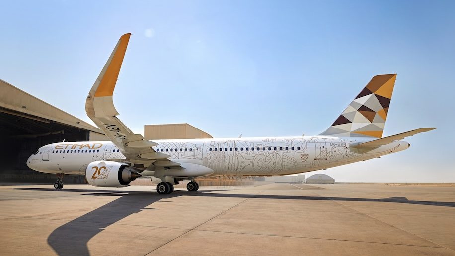 Etihad celebrates 20 years with new livery image