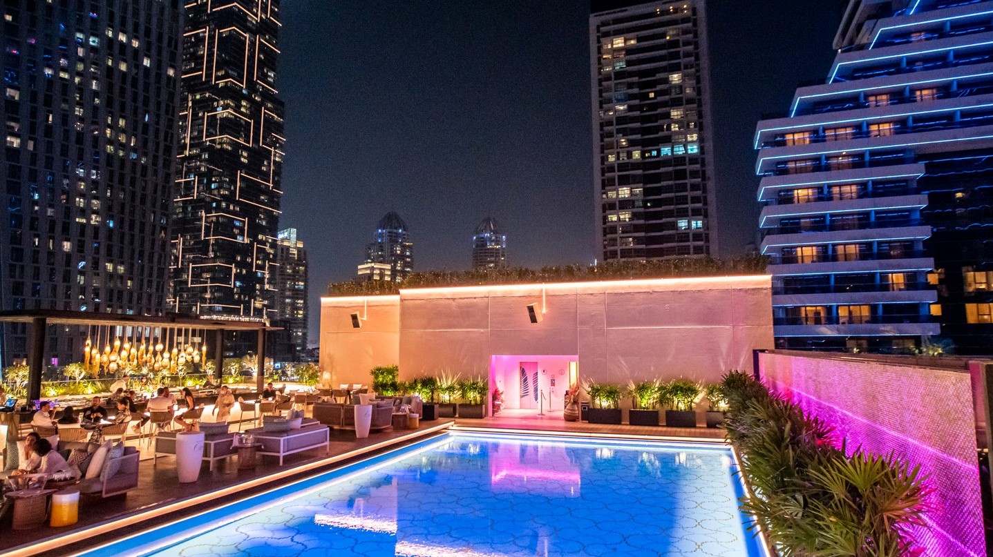 the pool at Siddharta bar