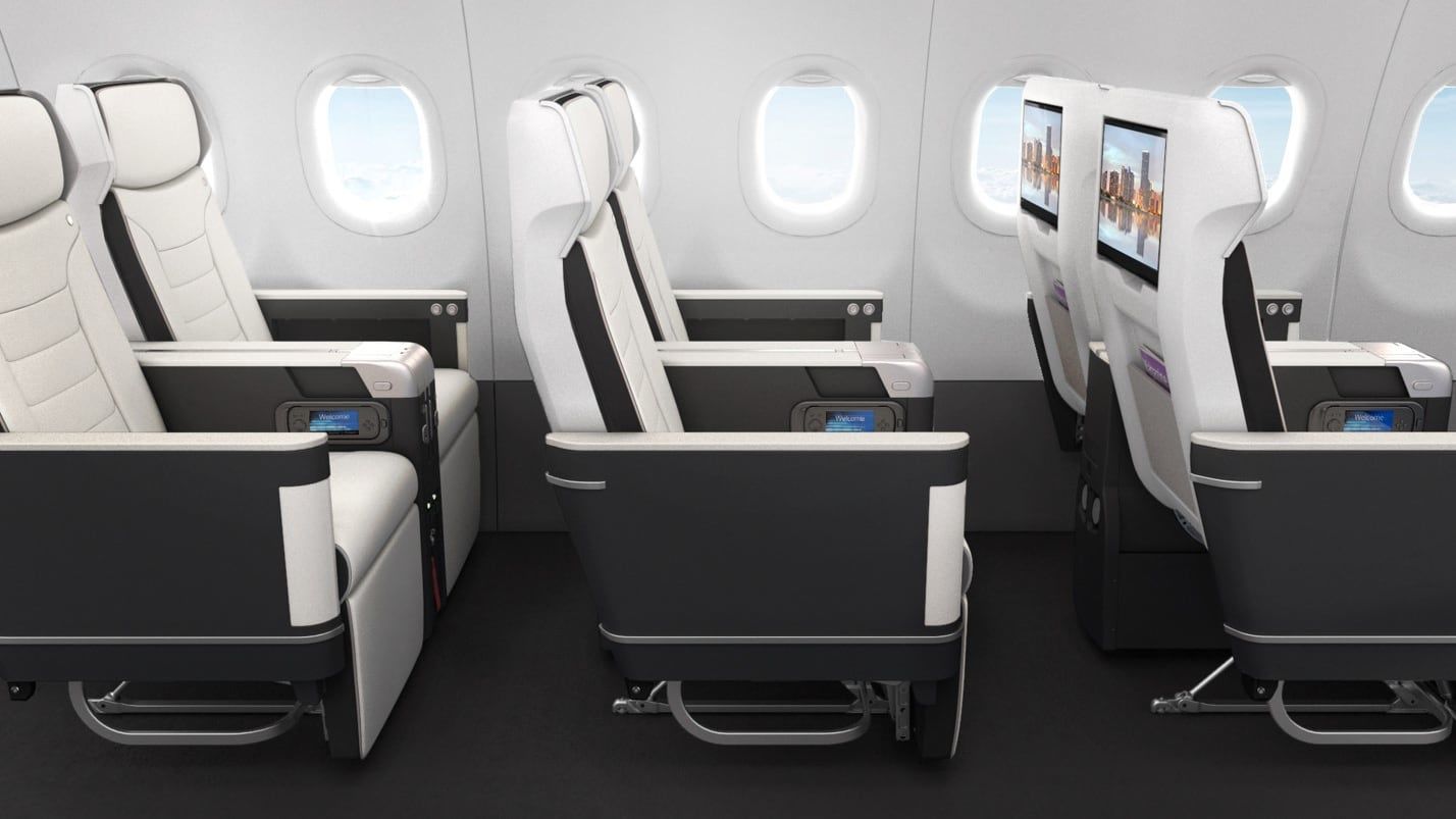 Airlines Articles - Breeze Airways showcases its Airbus A220 premium cabin
