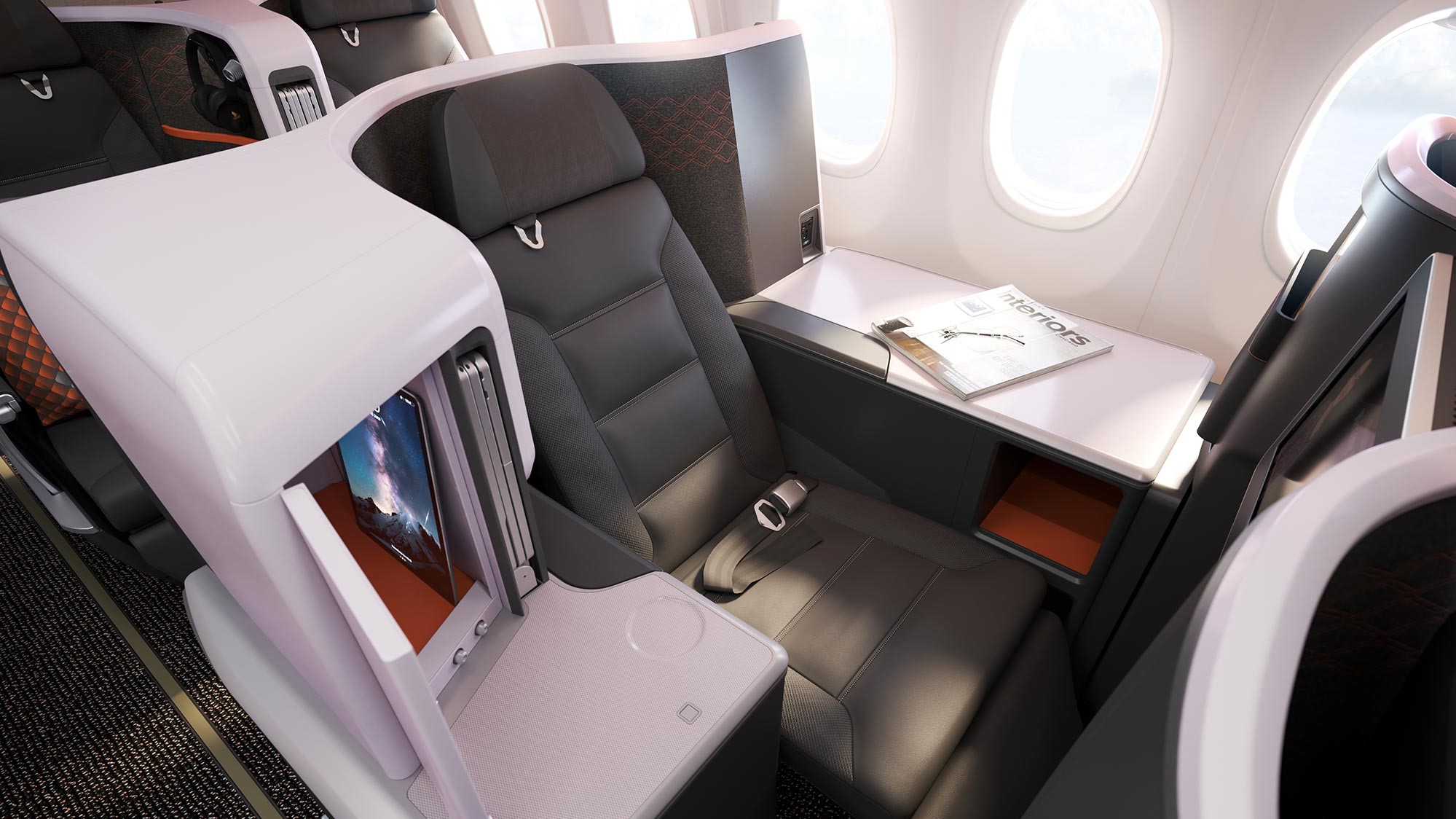Airlines News - Singapore Airlines unveils a new Business Class flat-bed for its short-haul aircraft