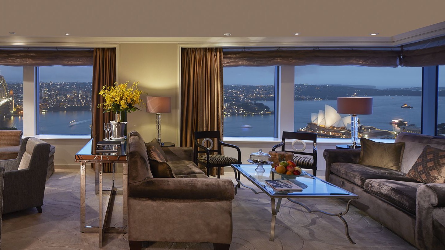 Lounge/relaxing area at shangrila sydney