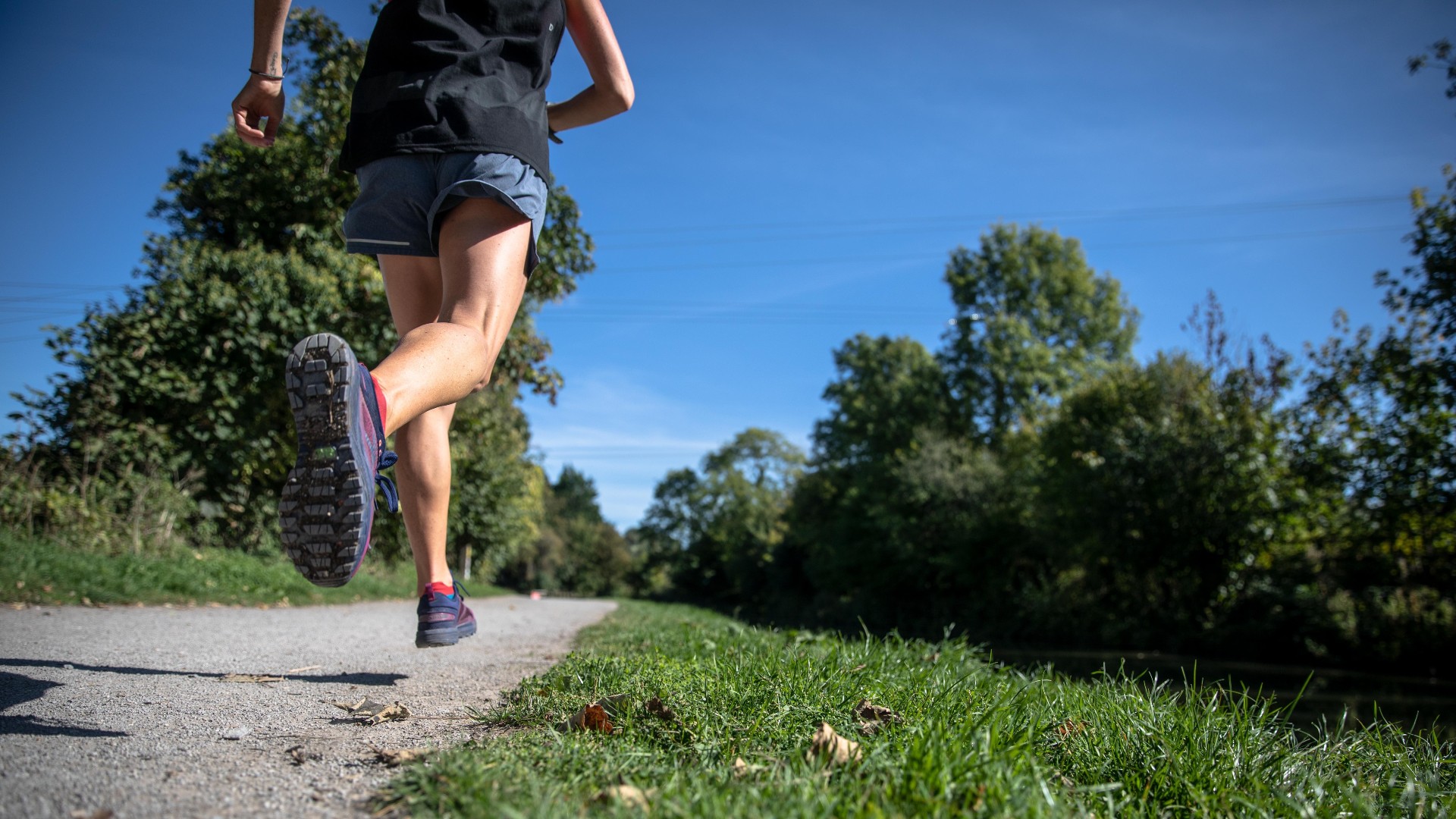 a man running at regent's park