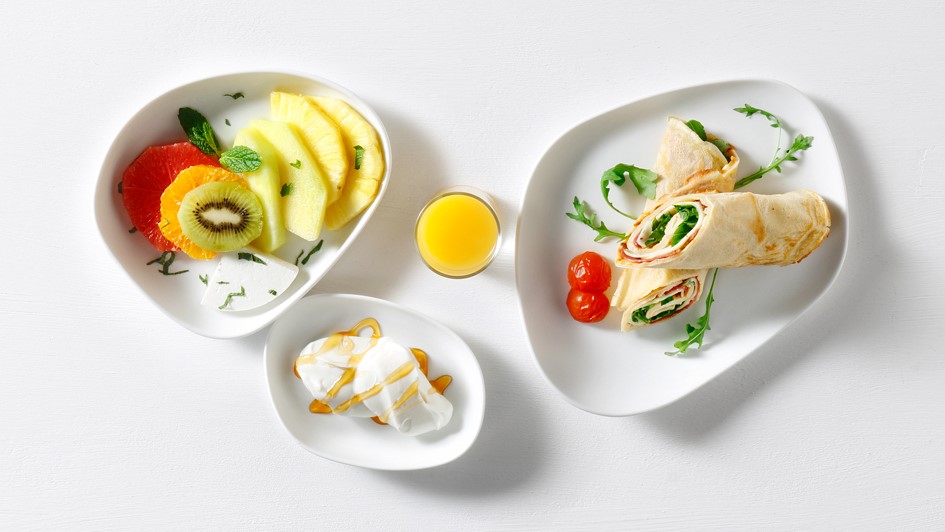 Airline review Cuisine - Aegean Airlines - 1